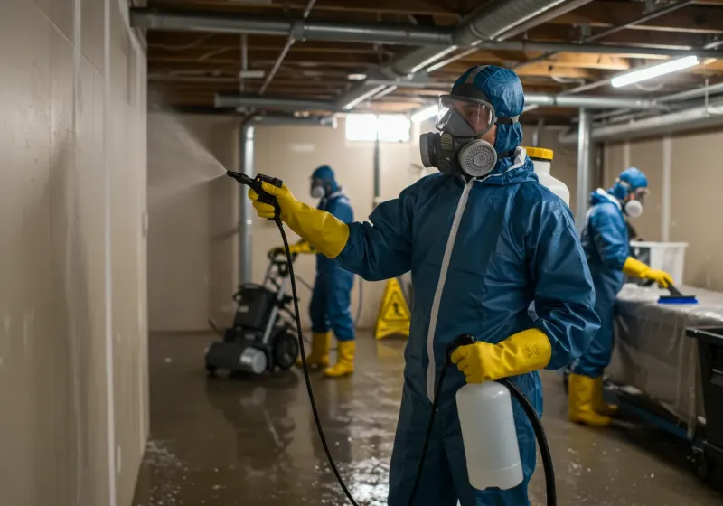 Basement Sanitization and Antimicrobial Treatment process in Ocean Acres, NJ